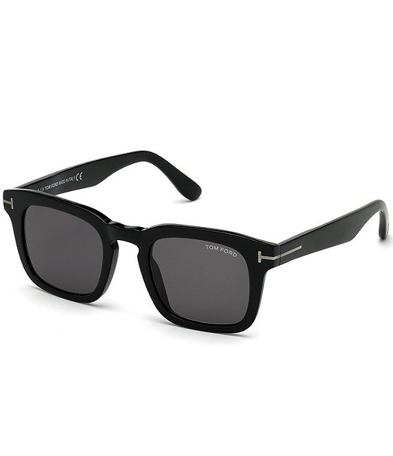 Tom Ford Translucent Square Acetate Frame Sunglasses Men