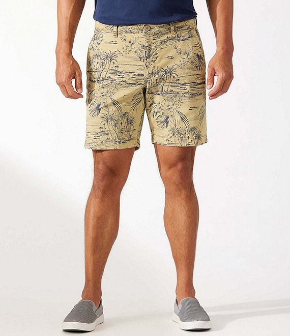 Color:Stone Khaki - Image 1 - Beach Buff Boracay 8#double; Inseam Shorts