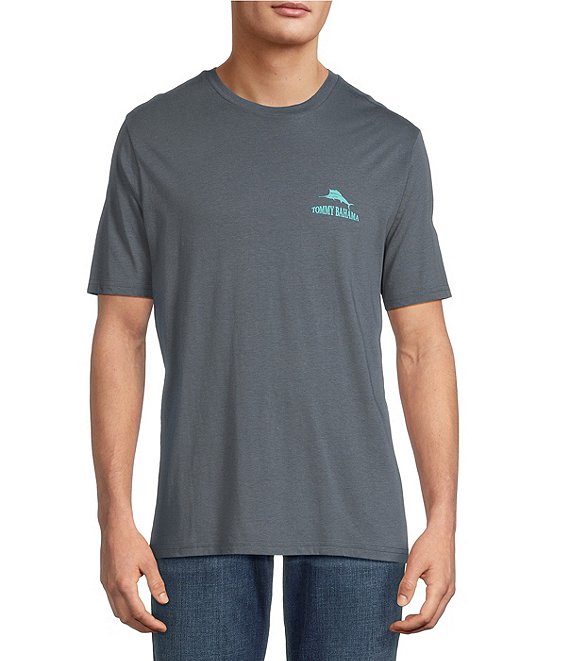 Tommy Bahama Fantasy Draft Graphic Short Sleeve T-Shirt, Turbulence - Image 1