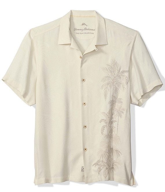 Tommy Bahama Golden Palms Short Sleeve Woven Shirt, Continental - Image 1