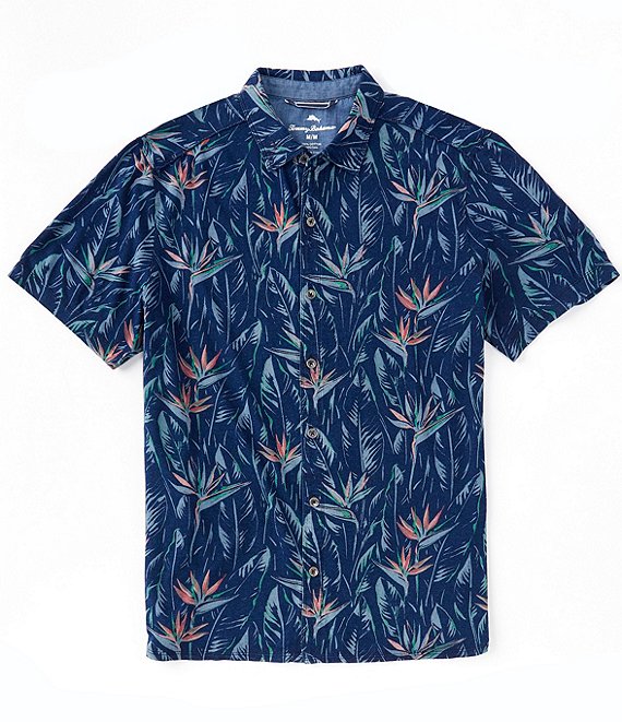 Tommy Bahama Indigo Of Paradise Short Sleeve Woven Camp Shirt | Dillard's