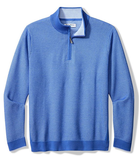 Color:Mountain Bluebell - Image 1 - IslandZone Coolside Quarter-Zip Pullover