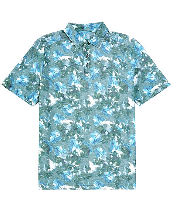 Tommy Bahama IslandZone® La Esmeralda Floral Short Sleeve Polo Shirt ...
