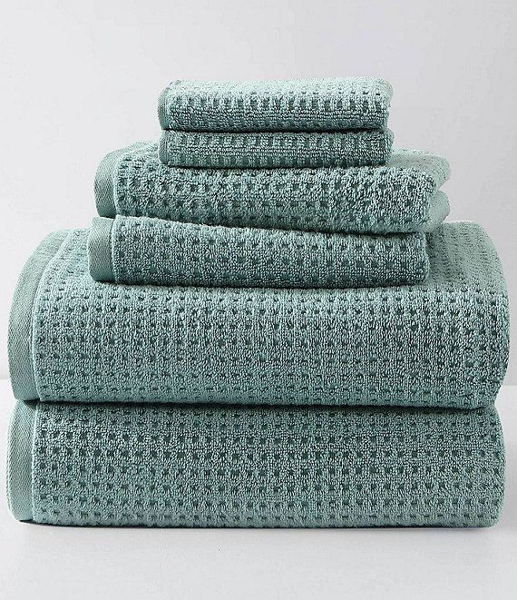 Color:Bay Blue - Image 1 - Northern Pacific 6-Piece Cotton Towel Set