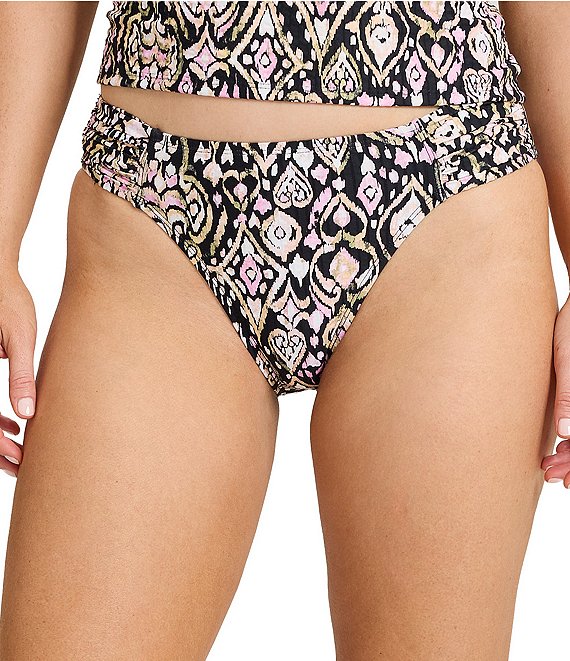 Tommy Bahama Tropical Isles Ikat Shirred Hipster Swim Bottom