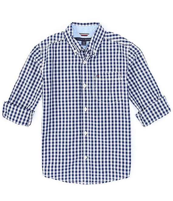 white tommy hilfiger button up shirt - OFF-61% >Free Delivery