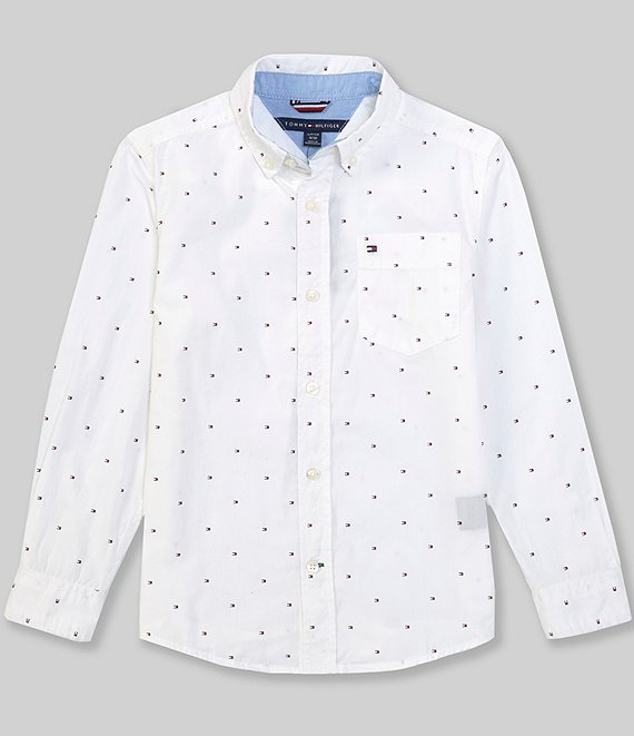 Tommy Hilfiger Big Boys 8-20 Long-Sleeve Fred Button-Front Shirt | Dillard's
