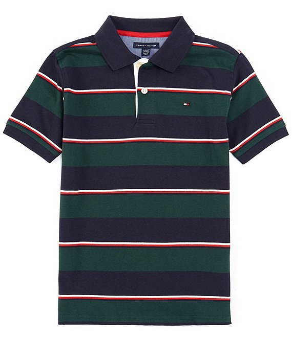 Tommy Hilfiger Big Boys 8-20 Short Sleeve Striped Polo Shirt