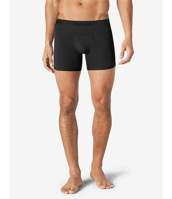 Color:Black - Image 1 - Second Skin 4#double; Inseam Solid Trunks