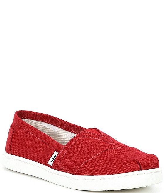 Color:Red - Image 1 - Kids' Classic Alpargata Slip-Ons (Youth)