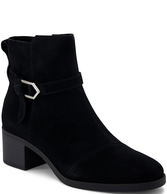 TOMS Women's Delilah Buckle Suede Booties