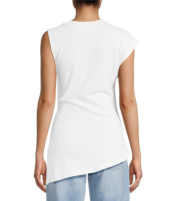 TOPSHOP Knit Ruched Side Detail Cinched Top | Dillard's