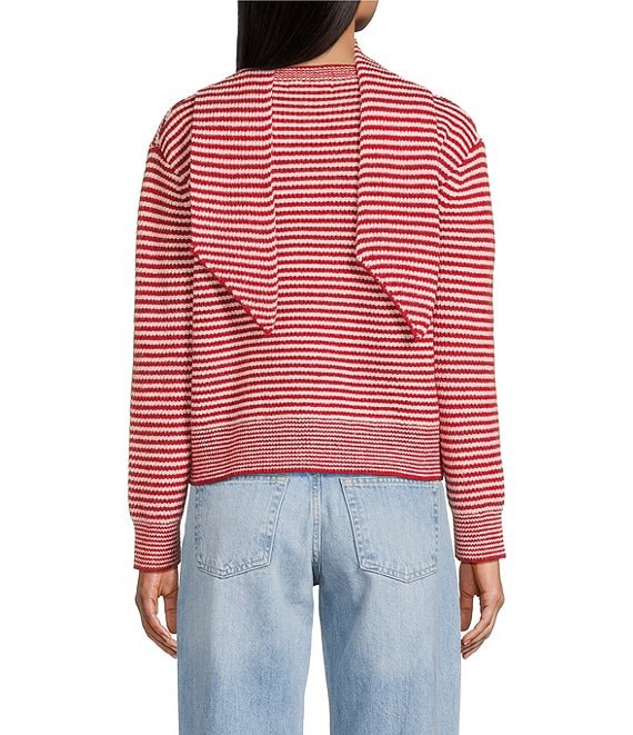 TOPSHOP Long Sleeve Scarf Stripe Cardigan | Dillard's