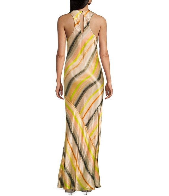 topshop beach dress Satin Stripe High Neck Sleeveless Maxi Lizluo Quinceanera 26099 category:TheBasics SIZE:XL / US 12-14 The Topshop contrast print
