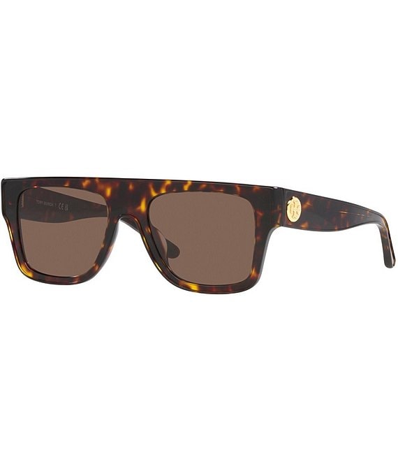 Tory Burch Women's 52mm Tortoise Rectangle Sunglasses | Dillard's