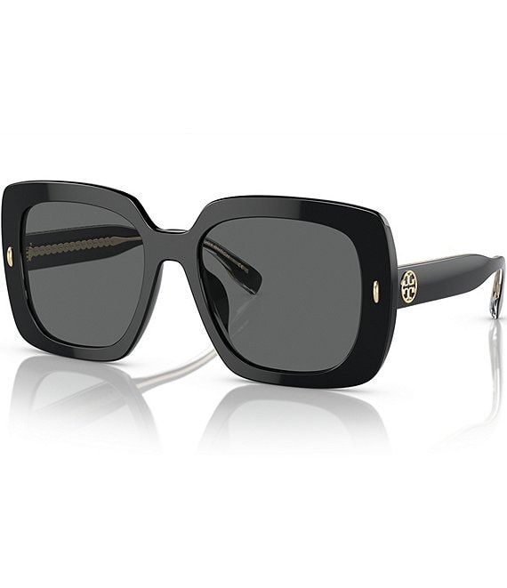 Tory Burch 52mm Square Sunglasses Black