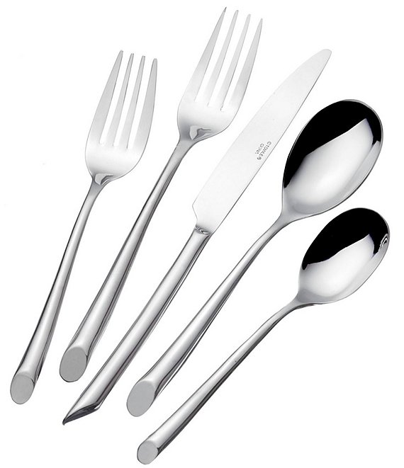 Towle Living Wave Forged 42-Piece Stainless Steel Flatware Set