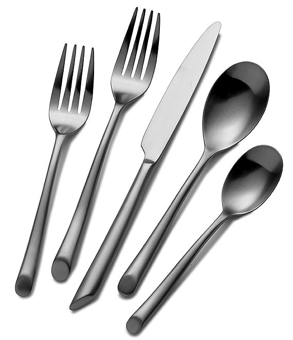 Towle Silversmiths Forged Satin Wave 20-Piece Stainless Steel Flatware Set