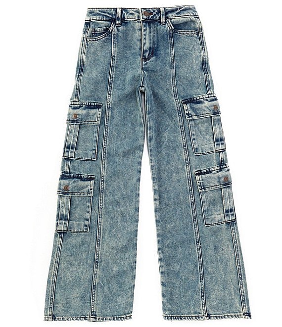 Tractr Big Girls 7-16 Cargo-Pocket Jeans | Dillard's