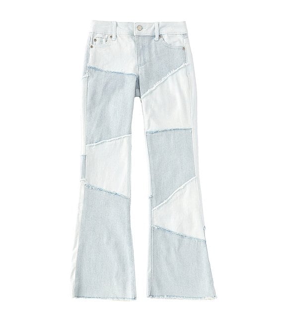 Tractr Big Girls Patchwork Flare Jeans
