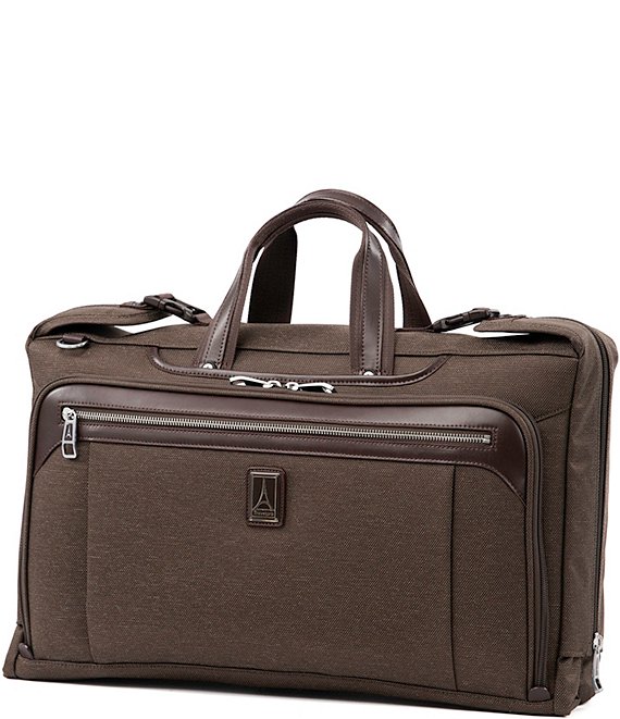 Color:Rich Espresso - Image 1 - Platinum Elite Tri-Fold® Carry-On Garment Bag
