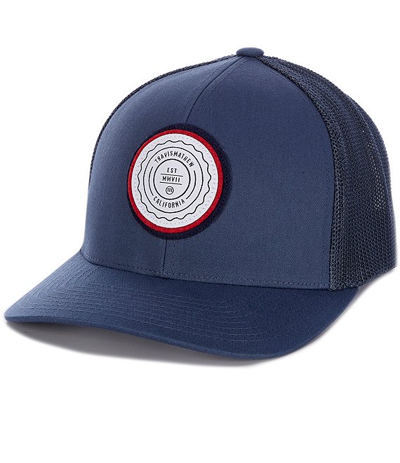 Color:Dark BLue - Image 1 - Patch Logo Hat