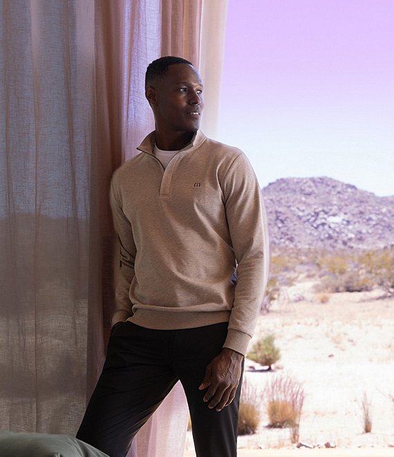 TravisMathew Cloud Quarter Zip 2.0 Fleece Pullover | Dillard's