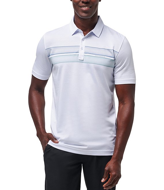 TravisMathew Ocean Time Modern Fit Short Sleeve Polo Shirt | Dillard's