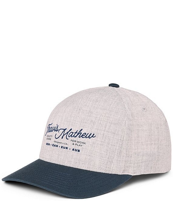 TravisMathew Perfect Plan Hat, Heather Grey - Image 1