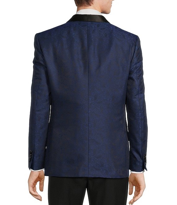 Tre Vero Modern Fit Paisley Jacquard Pattern Suit Jacket | Dillard's
