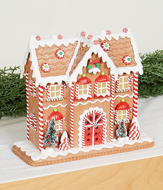 Trimsetter Baking Spirits Bright Collection Small Traditional Gingerbread House Tabletop Decor Dillard S - Dillards Christmas Home Decor