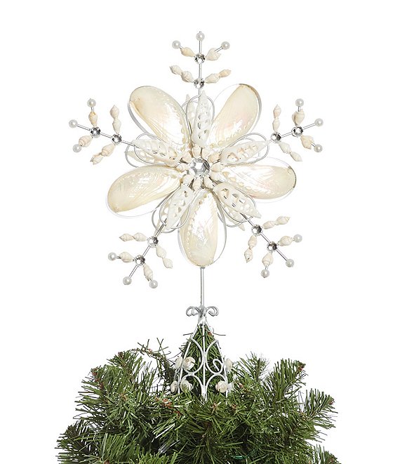 https://dimg.dillards.com/is/image/DillardsZoom/mainProduct/trimsetter-tis-the-seasun-collection-sea-shell-floral-christmas-tree-topper/00000000_zi_20391744.jpg