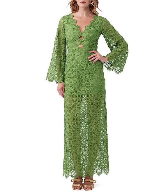 Trina Turk lace green buy dress