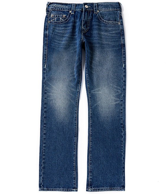 True Religion Ricky Regular Fit Straight Leg Jeans, Kowloon Medium Wash - Image 1