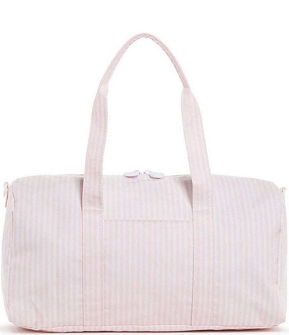TRVL Design Pimlico Stripe Print Weekender Duffle Bag, Pimlico Pink - Image 1