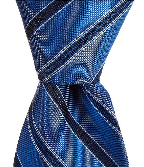 Turnbury Andres Striped 3 3/8#double; Silk Blend Tie
