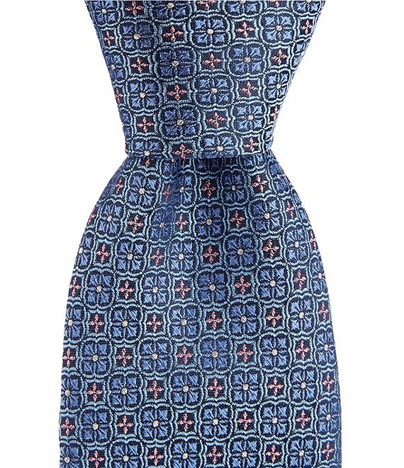 Turnbury Barrett Medallion 3.375#double; Silk Blend Tie