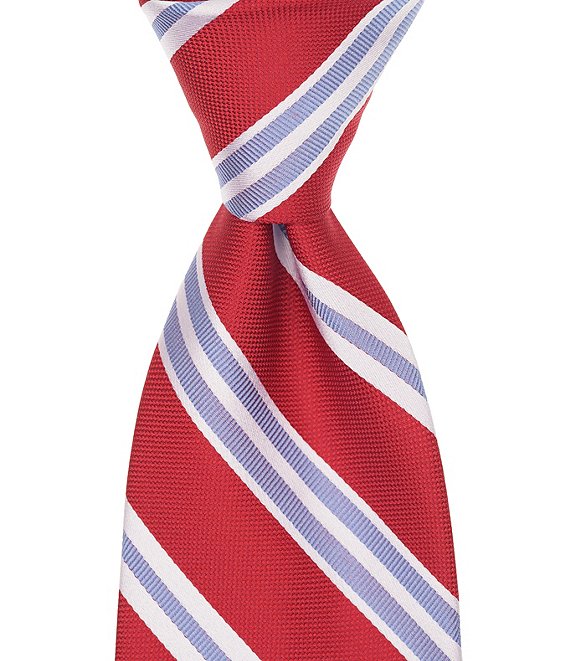 Turnbury Clarence Stripe Traditional Polyester/Silk Tie