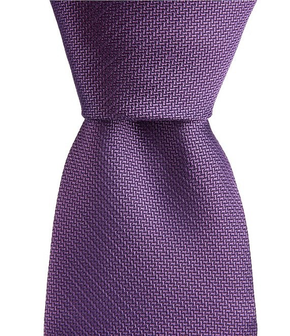 Turnbury Hayes Solid 3.375#double; Silk Blend Tie