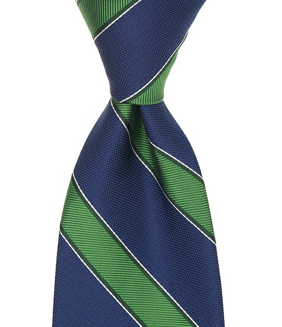 Turnbury Joah Stripe Traditional Silk Blend Tie