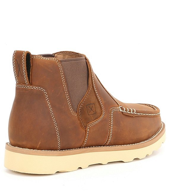 Twisted X Men's Pull-On Moc Toe Leather Boots | Dillard's