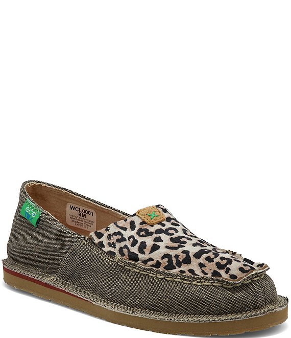 ecoTWX® Leopard Slip On Loafers 