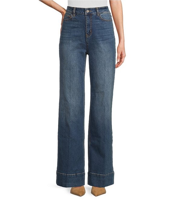 Dillards wide leg jeans hotsell