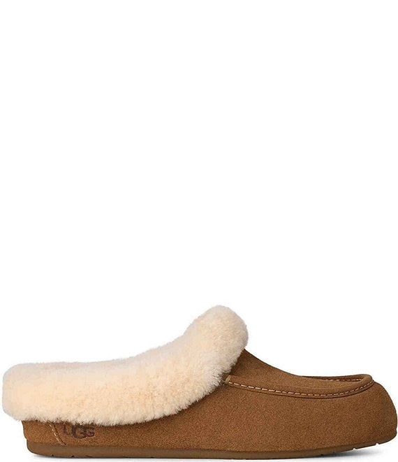 UGG ansley ファーボウ EU39 25cm UGG Ansley Suede Slippers | Dillard's