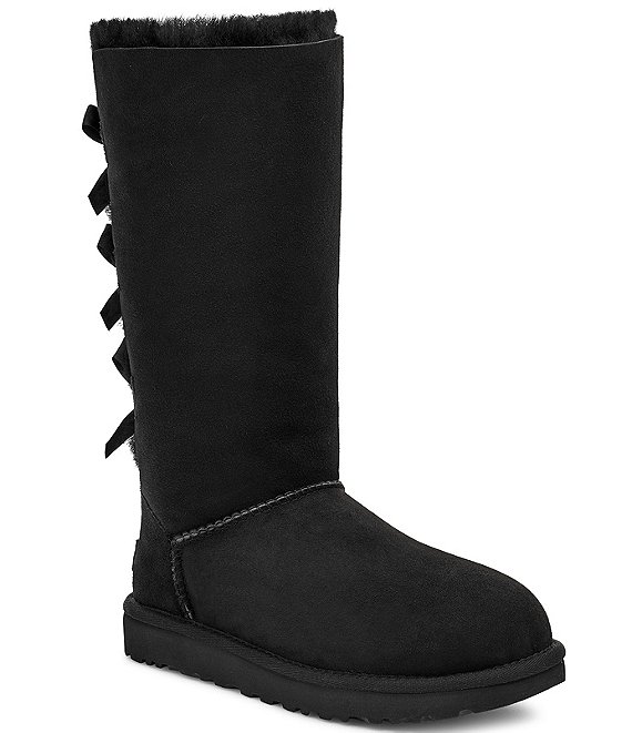 UGG Bailey Bow II Suede Tall Water-Resistant Boots Dillard's