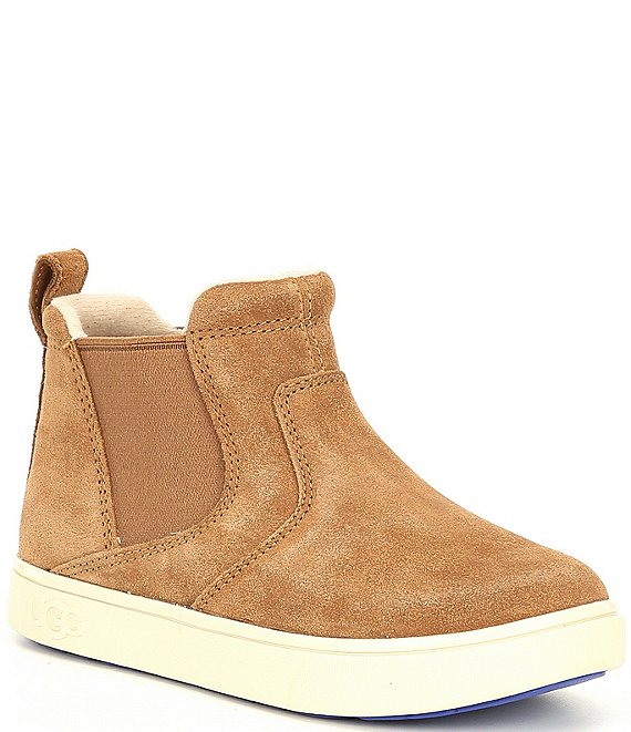 Color:Chestnut - Image 1 - UGG® Boys' Hamden II Suede Sneaker Boots (Infant)