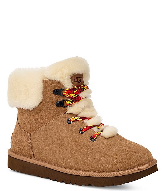 Rommelig handleiding handleiding UGG® Classic Mini Alpine Lace-Up Suede Cold Weather Boots | Dillard's