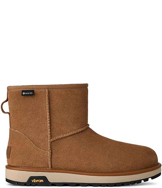 UGG Classic Mini GTX Waterproof Suede Booties | Dillard's
