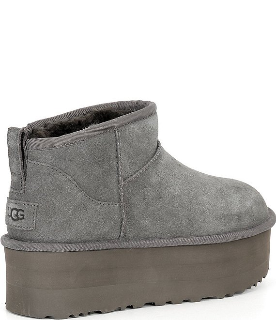 UGG Classic Ultra Mini Platform Suede Booties | Dillard's