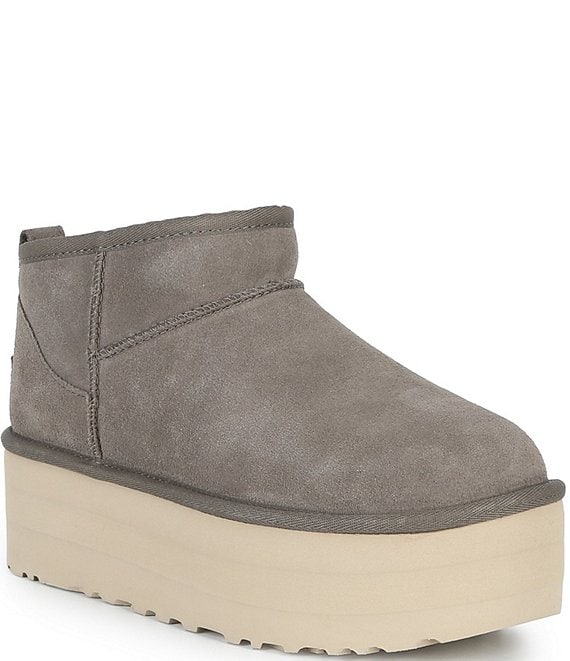 UGG Classic Ultra Mini Platform Suede Booties